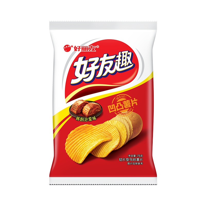 好丽友 薯片 好友趣(韩国泡菜味)75g