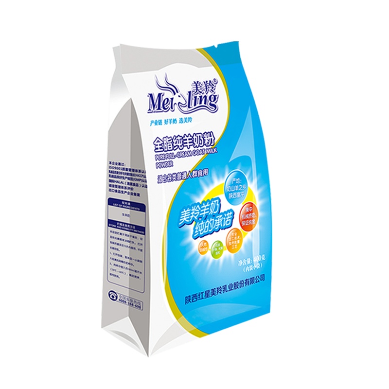 [美羚旗舰店]美羚羊奶粉全脂纯羊奶粉成人无蔗糖羊奶粉整箱装400g*12袋