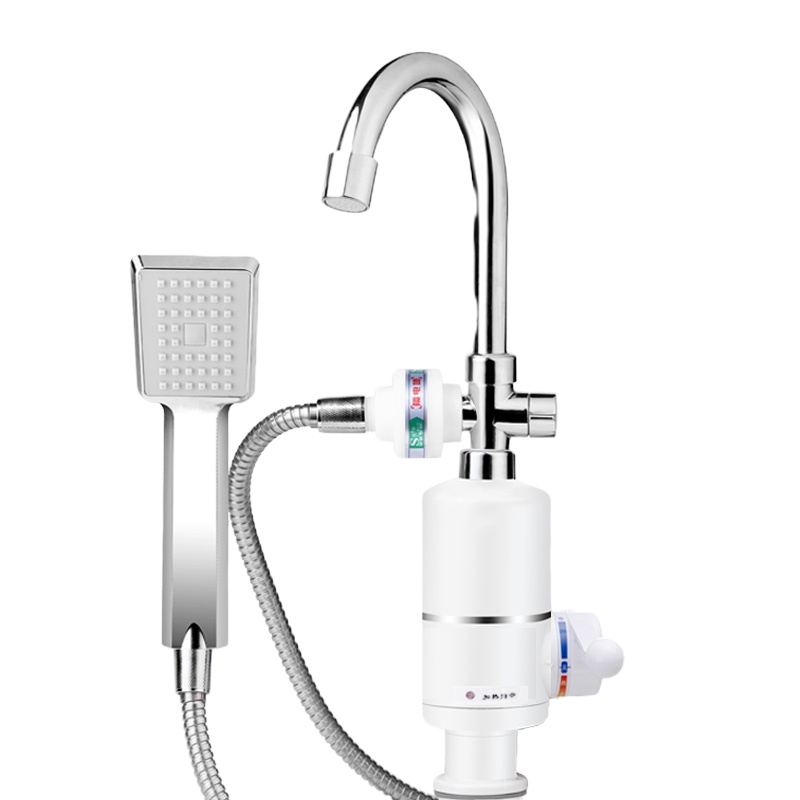 妖怪淋浴电热水龙头即热式厨卫小厨宝冷热水电加热速热洗澡快热 侧进水双用淋浴款(洗澡和洗脸双用) ABS侧进水厨房卫生间通