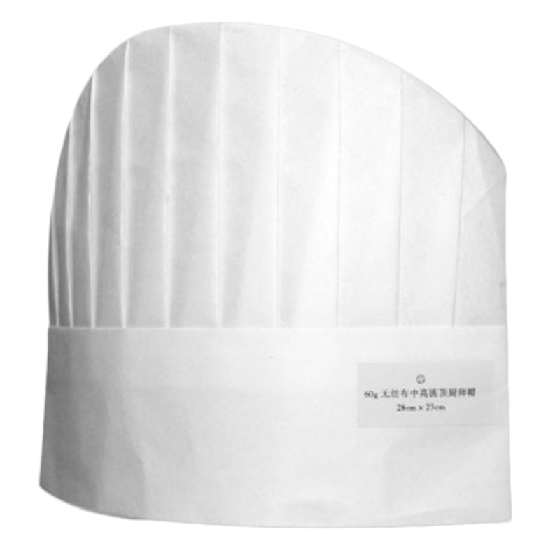 无纺布圆顶厨师帽(100个装)