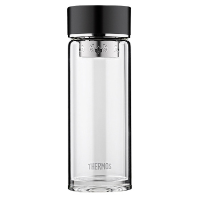 THERMOS膳魔师透明玻璃杯500ML茶水分离杯便携过滤泡茶水杯TCGB-500S