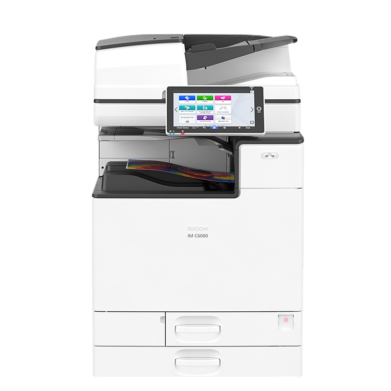 理光（Ricoh）IM C6000 A3彩色数码复合机 60页/分钟（含双面器、输稿器、双纸盒、工作柜）-SZ