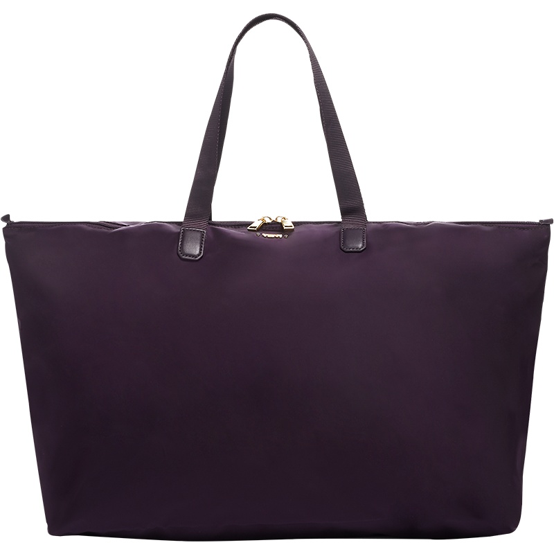 TUMI途明 VOYAGEUR系列 女士手提包托特包0196384BBY-黑莓紫色