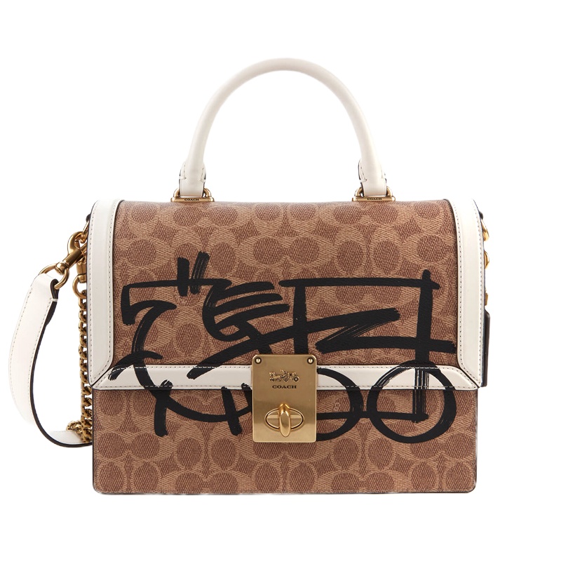 香港直邮 Coach 蔻驰 女士棕色斜挎手提包 5463B4NQ5