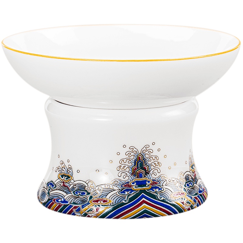 領藝 皇家御品茶漏茶滤功夫茶具配件宫廷风过滤器