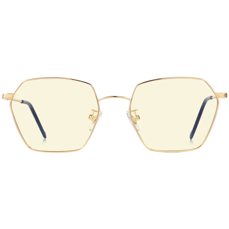 帕森新款防蓝光光学眼镜女 金属方框时尚镜架男电脑护目眼镜162002