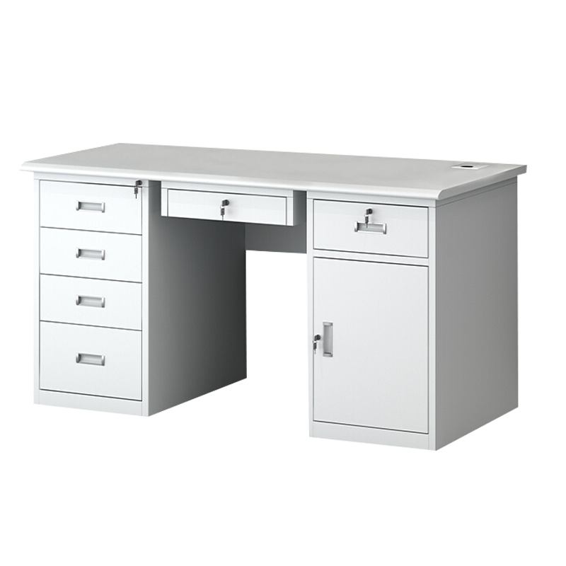 [一鹏]办公桌财务桌钢制五斗一门1.2米长工作台电脑桌