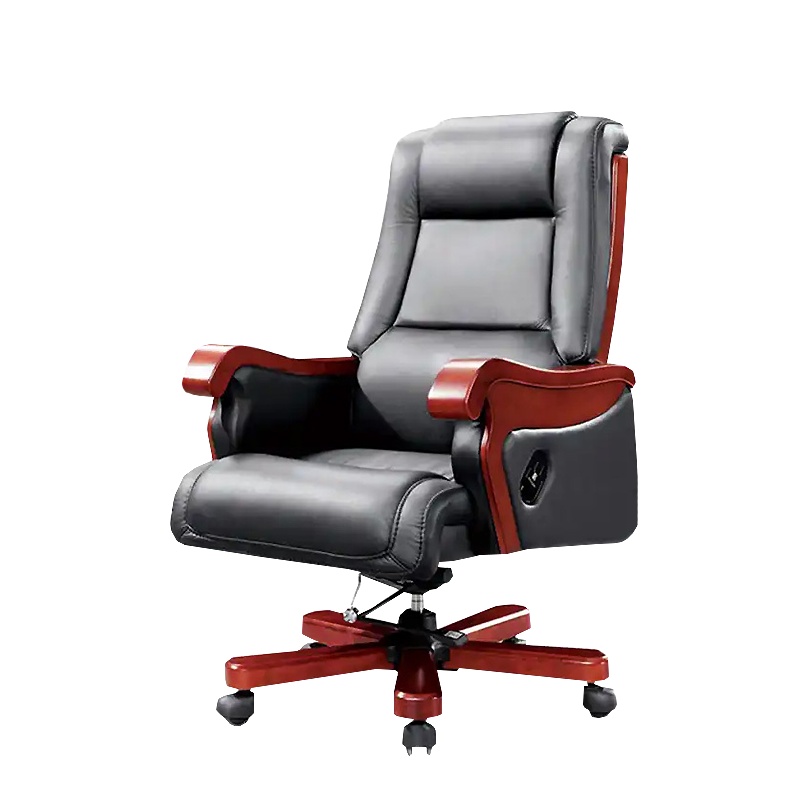 质凡办公家具老板椅办公椅电脑椅实木经理椅大班椅子