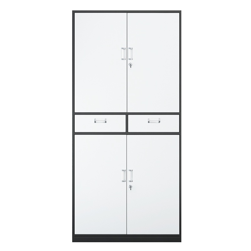 苏美特文件柜办公柜钢制铁皮柜资料柜财务档案柜凭证柜灰白二斗铁