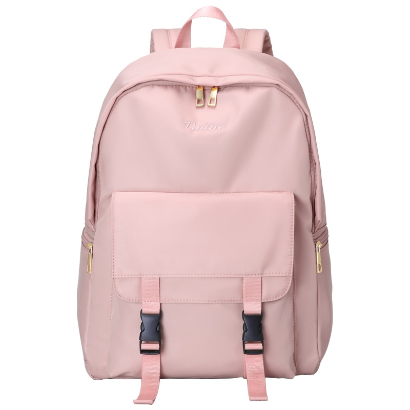 第九城（V.NINE） 双肩包女时尚简约大容量电脑包14英寸百搭简约休闲背包中学生书包