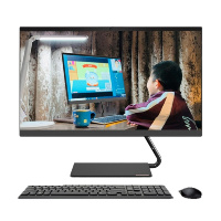 联想(Lenovo)AIO 逸 23.8英寸商务办公一体机电脑(I3-10110U 8G 512G固态 黑色)GD
