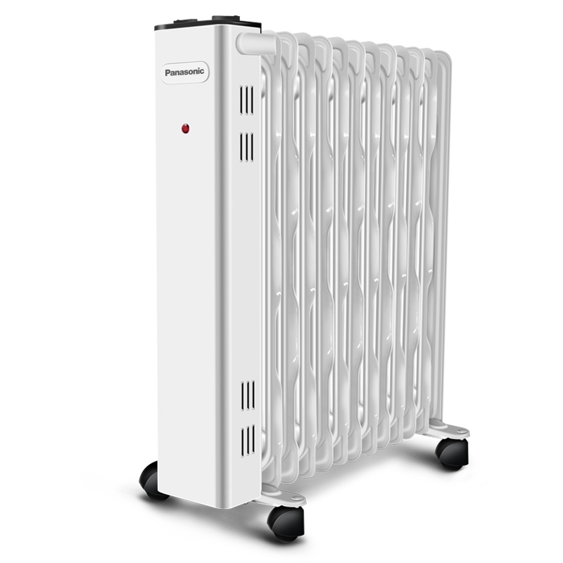 松下(Panasonic)电热油汀取暖器U2221CW13片电油汀大面积速热恒温家用节能静音加湿电暖气婴儿烘衣暖风机