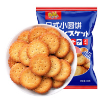 欧也网红日式小圆饼干100g*3袋散装日本多口味海盐小圆饼零食小吃休闲食品整箱+