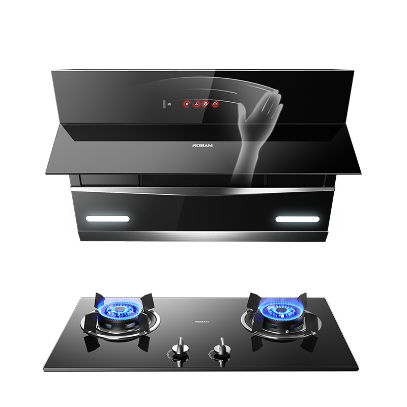 老板(ROBAM)侧吸式油烟机灶具套餐27A5+37G1(液化气)20立方大吸力 挥手爆炒油烟机灶具套餐