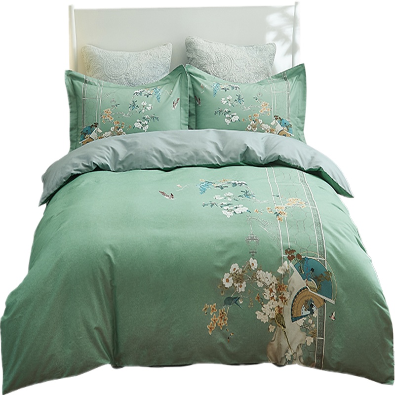 恒源祥家纺 菲碧全棉50S高端数码磨毛四件套