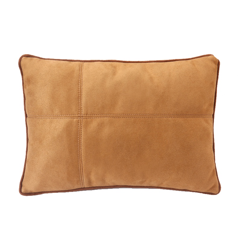 卡维妲腰靠腰枕抱枕麂皮绒车载枕头座椅车用腰垫 深灰色 腰靠抱枕