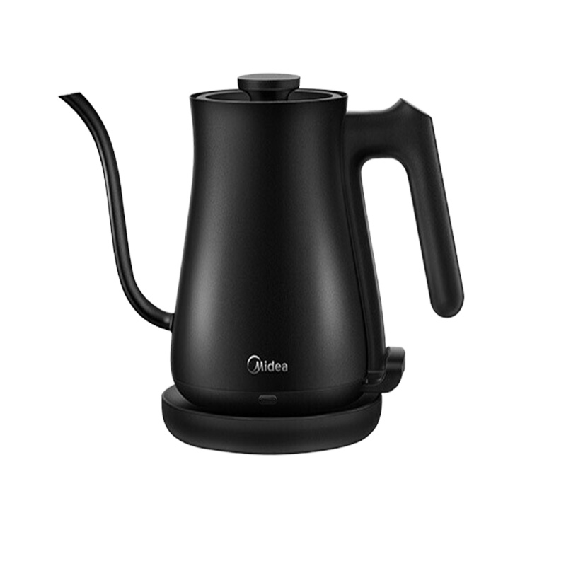 美的电水壶MK-SH07E301 热水壶手冲壶咖啡壶茶艺壶电热水壶双层防烫水壶开水壶水壶 304不锈钢 1000W大功率