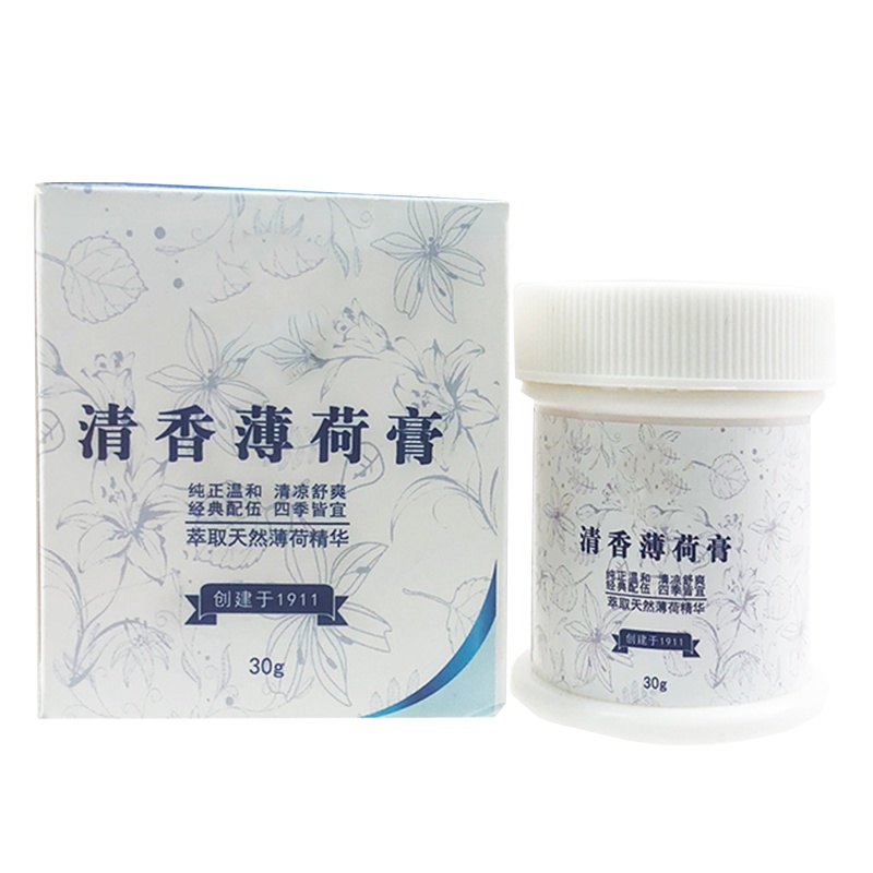 清香薄荷膏30g XTL666 缓解蚊虫叮咬夏季防暑劳保司机提神醒脑晒伤 （10瓶起订）