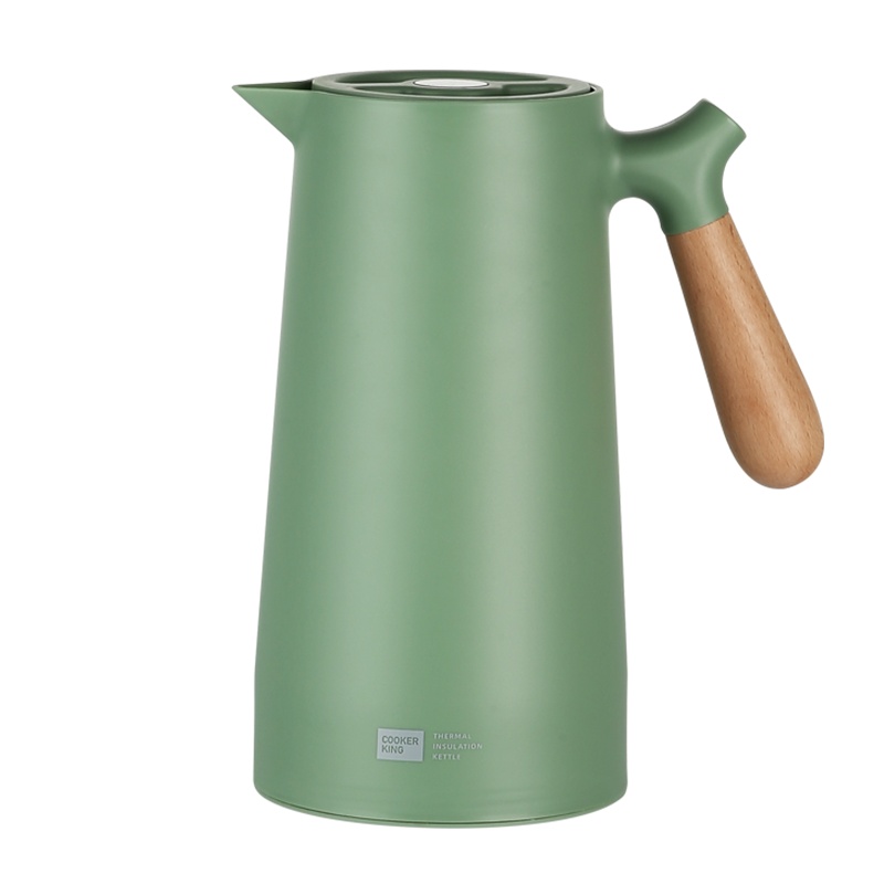 炊大皇 保温壶 1L黄金容量 家用泡茶泡奶一键按压式 保温咖啡壶 三色可选 GVJ10L 50只装