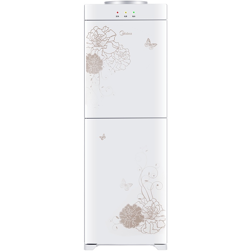 美的(Midea)立式饮水机YD1226S-W双门家用柜式冷热型饮水机 上置式