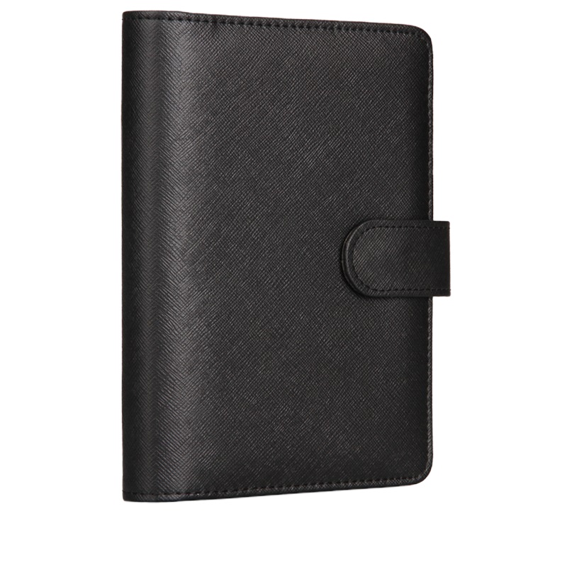 得力 48k96张基础款活页皮面本6孔商务办公记事本笔记本子3152 5本装