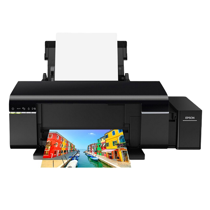 爱普生(EPSON)L805墨仓式彩色喷墨打印机家用办公相片原装连供照片打印机 影楼商用无线 A4幅 支持wifi无线手机打印