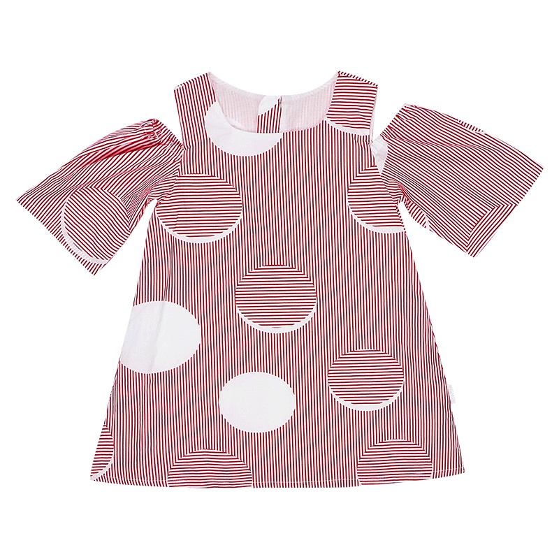 婴姿坊女童春装连衣裙女宝宝洋气儿童长袖韩版裙子漏肩小童春季