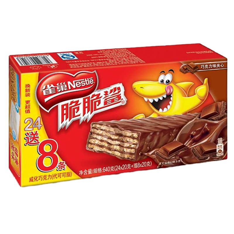 YJ雀巢脆脆鲨威化饼干 (640g)