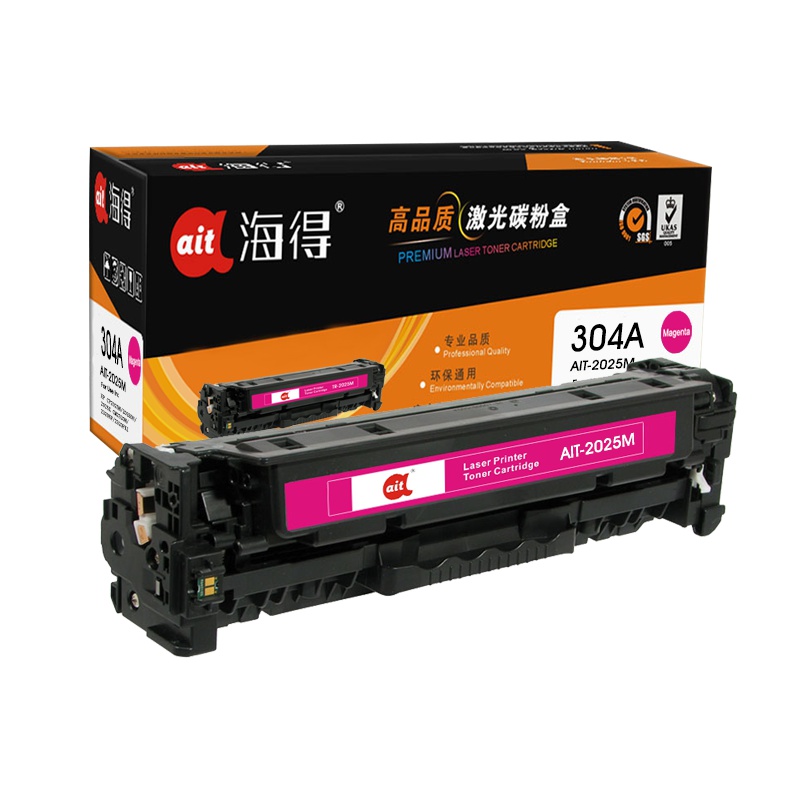 Ait海得 CC533A硒鼓 专业版 AIT-2025M红色 hp304A适用惠普LaserJet CP2025