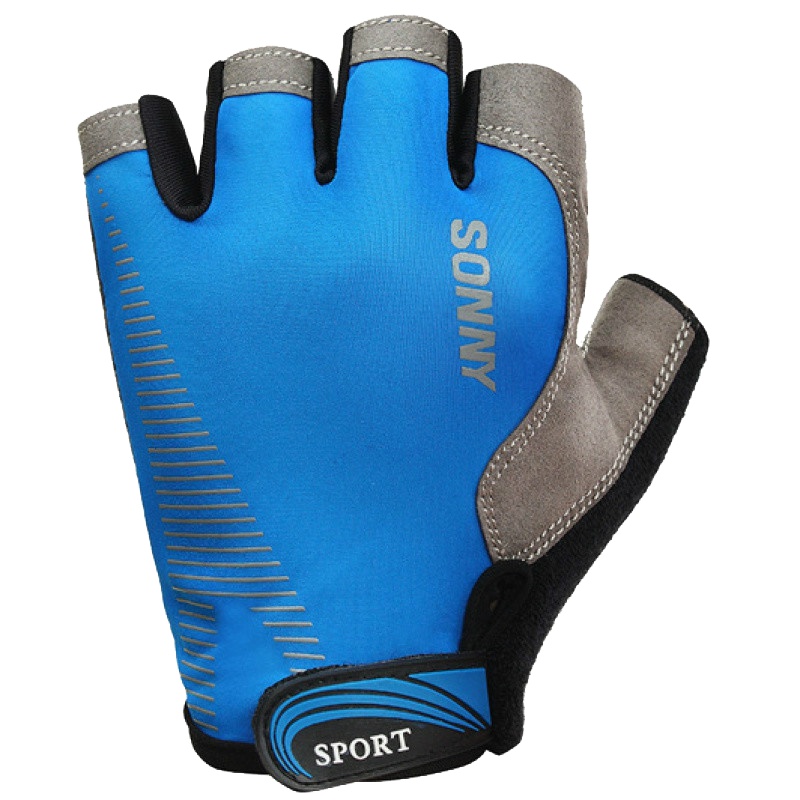 骑行半指手套男女 运动硅胶防滑单车山地车手套排汗透气防震