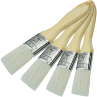 彩弘 G161 优质羊毛刷1寸乳胶漆内墙面漆涂料油漆刷子 小毛刷内墙漆刷墙工具套装 4把装 白色(单位:组)