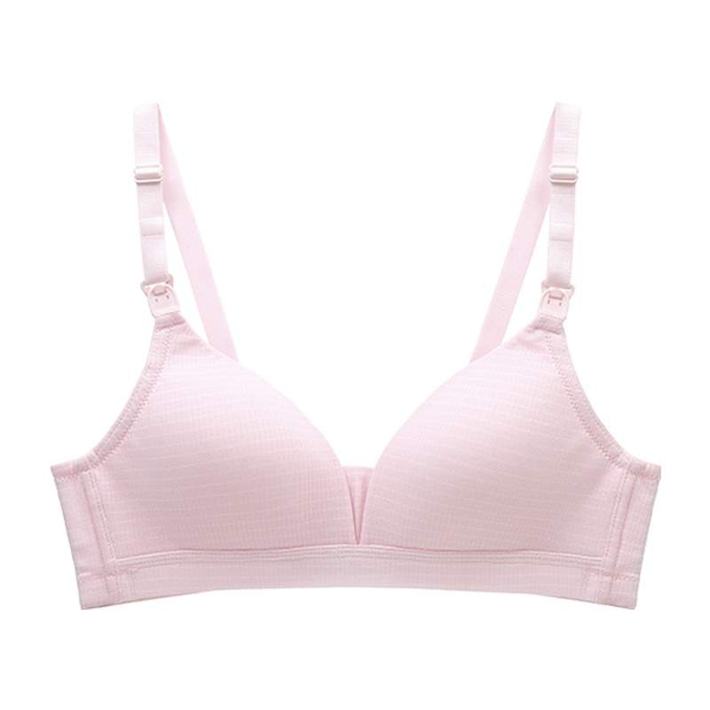 都市丽人简约亲肤舒适可开肩扣双肩带U型无钢圈哺乳文胸女士胸罩内衣