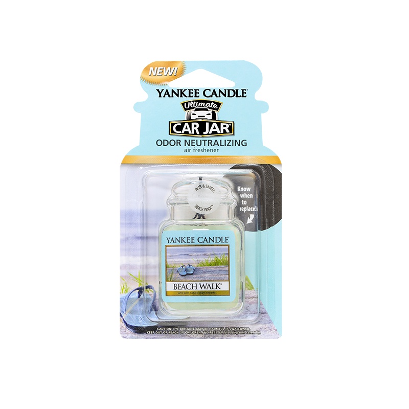 yankee candle扬基进口香薰固体车载挂饰香氛汽车香膏芳香车卡漫步沙滩 净重30g