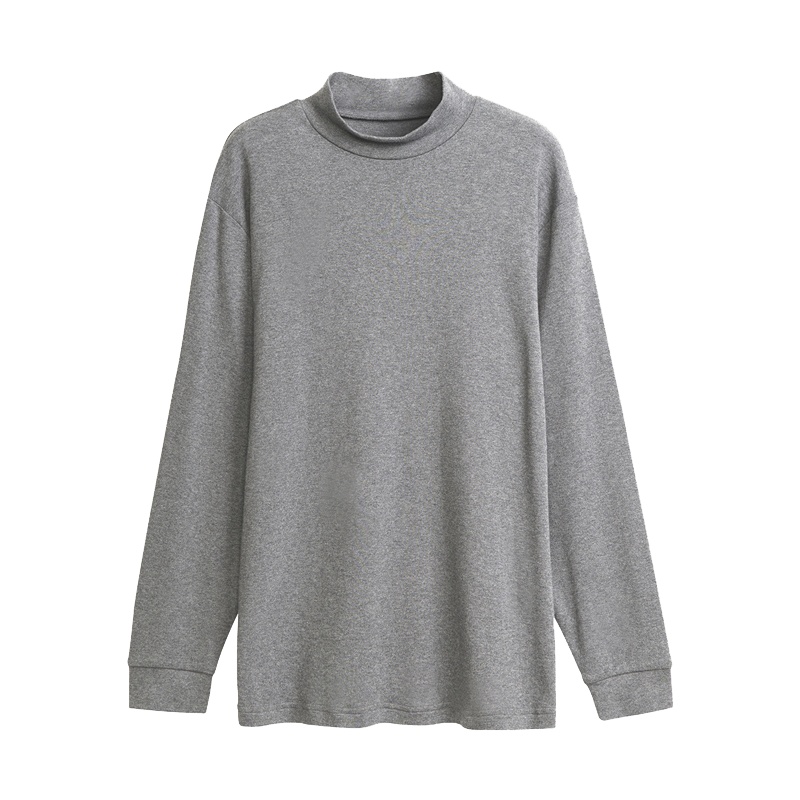 三枪打底衫纯棉男秋冬新品半高领保暖内衣弹力全棉基础男士上衣22437A9