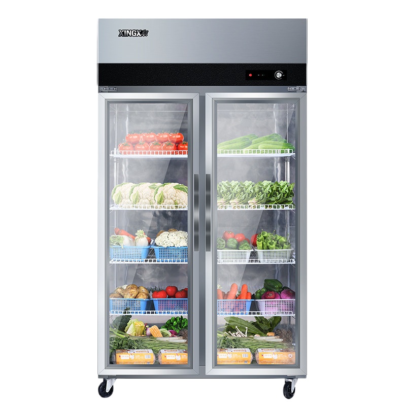 星星(XINGX) 650升商用厨房冰箱不锈钢全冷藏展示柜水果蔬菜鲜花保鲜柜BC-650E