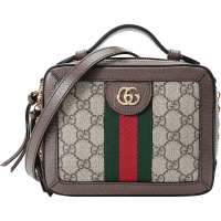 GUCCI 古驰 女士 Ophidia系列人造帆布/皮革手提单肩斜挎包迷你款 602576 K05NB