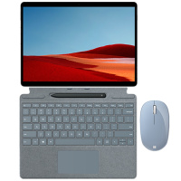 [配原装键盘+笔+鼠标]微软(Microsoft)Surface ProX SQ2增强版 13英寸二合一平板电脑笔记本 高色域 4G LTE版 亮铂金 16G+512G