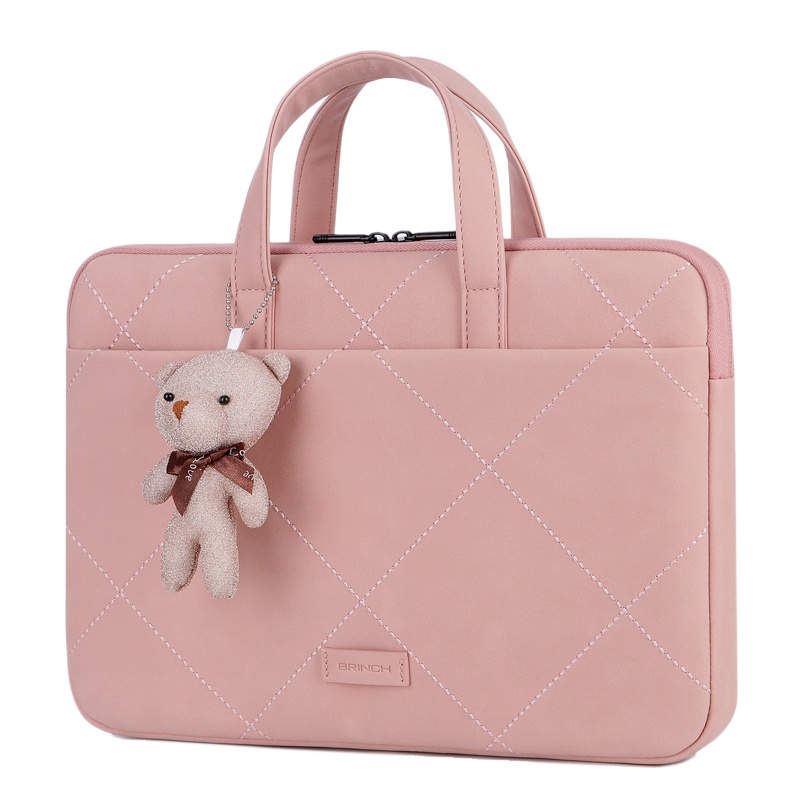 英制(BRINCH手提电脑包13.3英寸男女适用小米红米联想小新air苹果pro戴尔华硕惠普华为荣耀14笔记本包15.6
