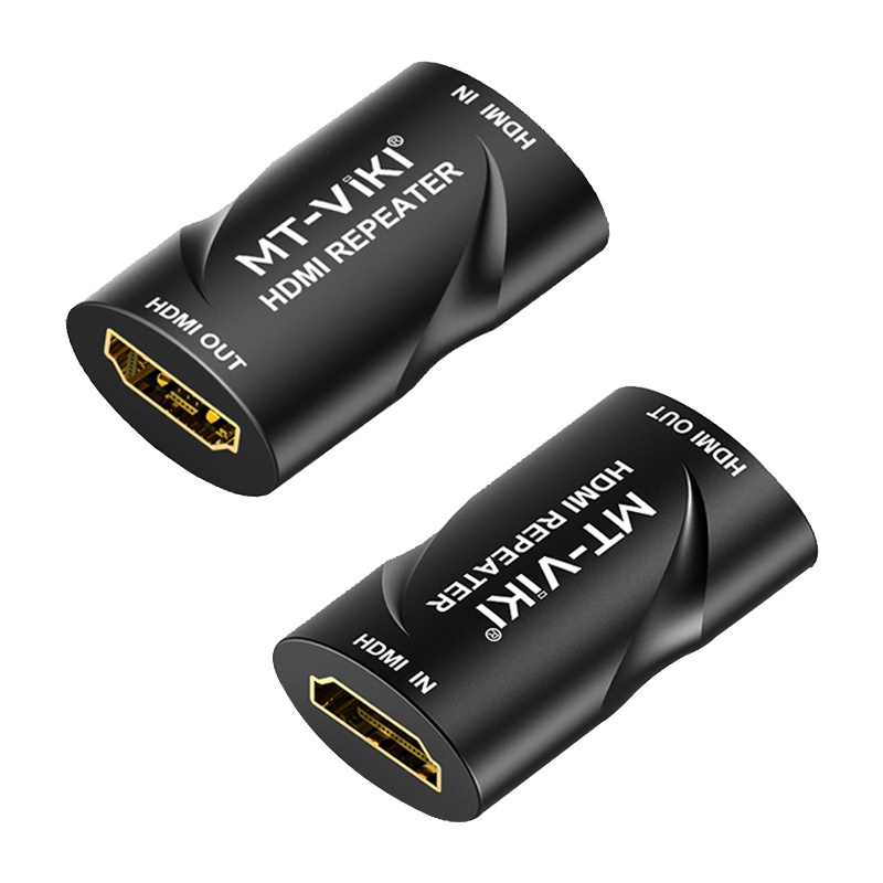 迈拓维矩MT-HE40 hdmi延长器音视频母对母直通头30米hdmi信号放大器