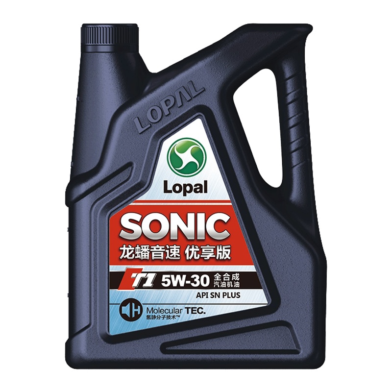 龙蟠SONIC T1 5W-30全合成机油snplus汽车发动机润滑油4L正品 新旧包装随机发