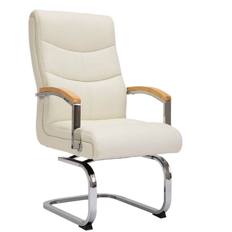 豫亨 会议椅皮质接待椅会客椅培训椅办公椅弓形椅电脑椅家用办公椅子老板椅真皮会议椅可旋转座椅
