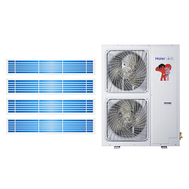 海尔(Haier)5匹一拖四冷暖直流变频自清洁多联机客厅家用中央空调RFC125MXSAVA(G)三菱电机压缩机