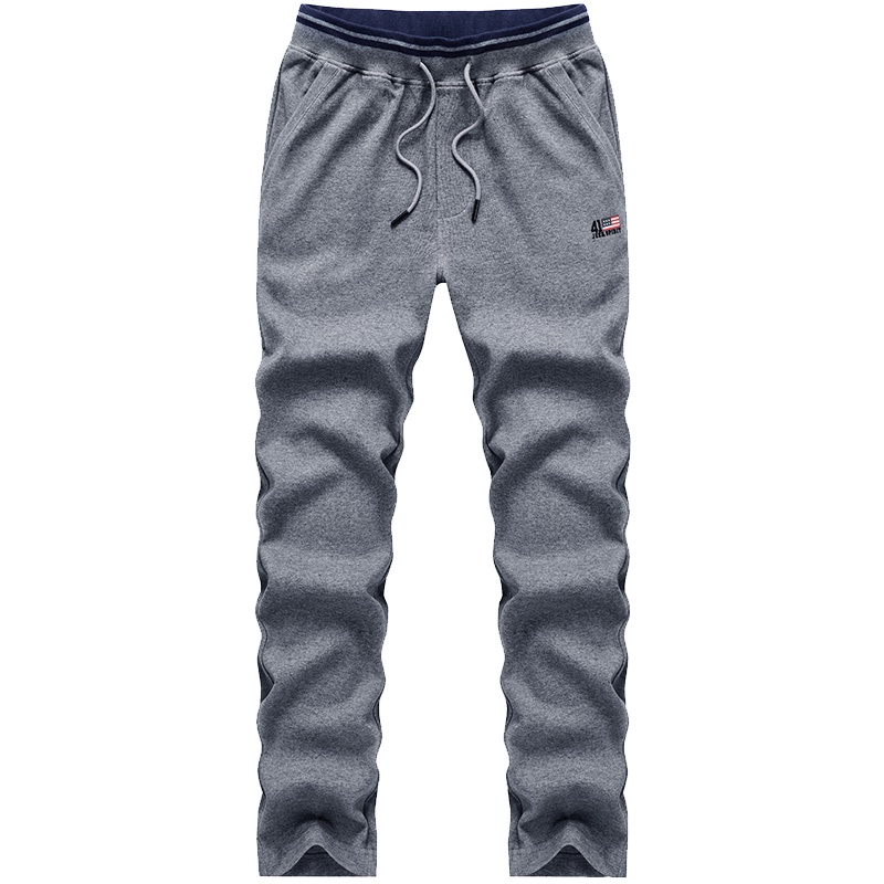 JEEP吉普春夏款运动裤男宽松直筒针织松紧卫裤男裤子大码休闲长裤青少年束脚唐丽百搭小脚裤