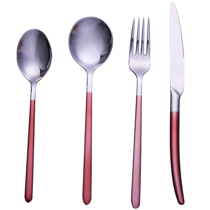 唐宗筷 西餐具套装 不锈钢牛排刀叉勺四件套 C6550