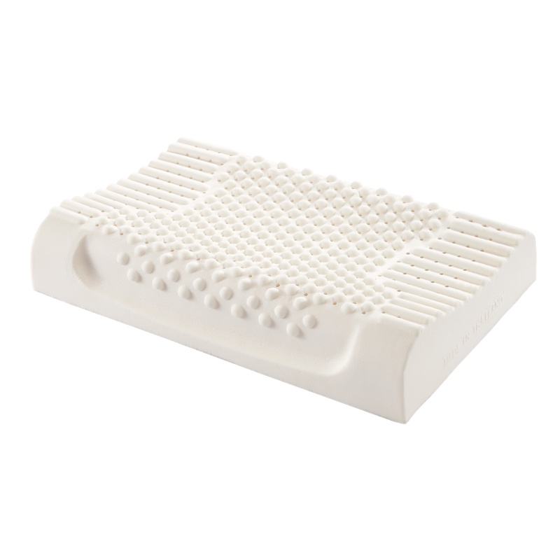 AiSleep睡眠博士 乳胶释压按摩枕 成人枕乳胶 护颈枕 颈椎枕 加长 枕芯/枕头 春季夏季秋季冬季