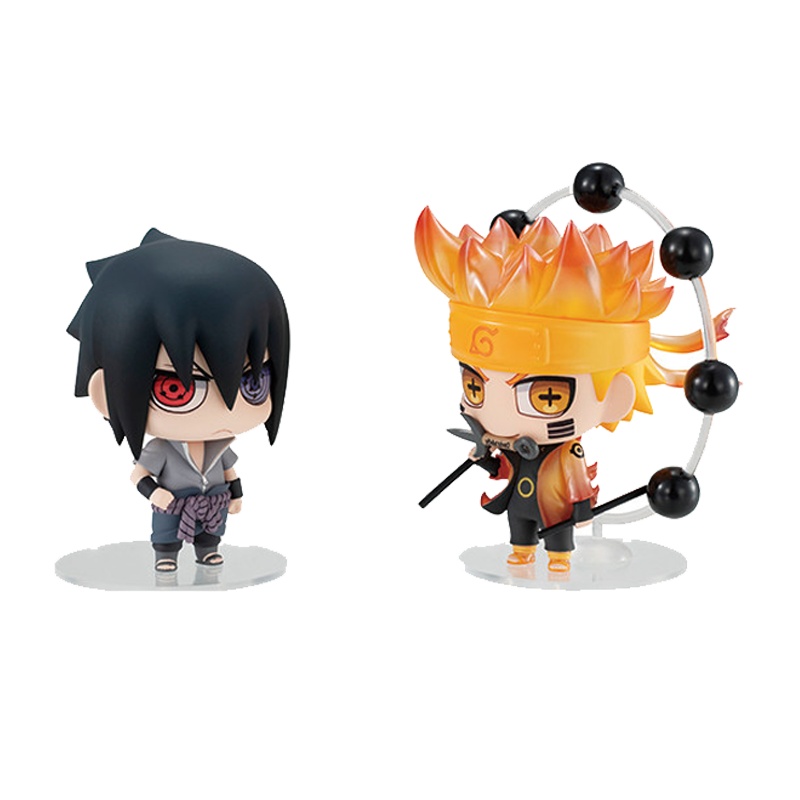 火影忍者手办玩具六道鸣人 佐助Q版动漫二次元模型桌面摆件