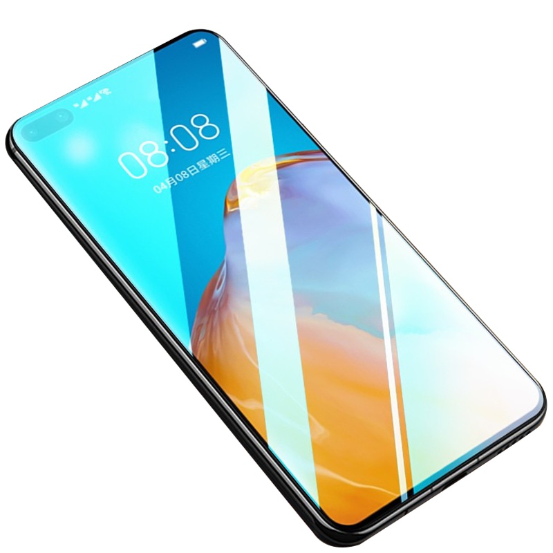 [买2送手机壳]轻万适用华为p40钢化膜非全屏高清透明防摔贴膜huawei手机保护膜全玻璃