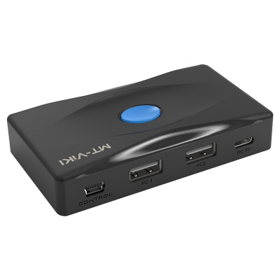 迈拓维矩 MT-SW224 两电脑USB2.0切换器2进4出键鼠打印机u盘共享器分线器