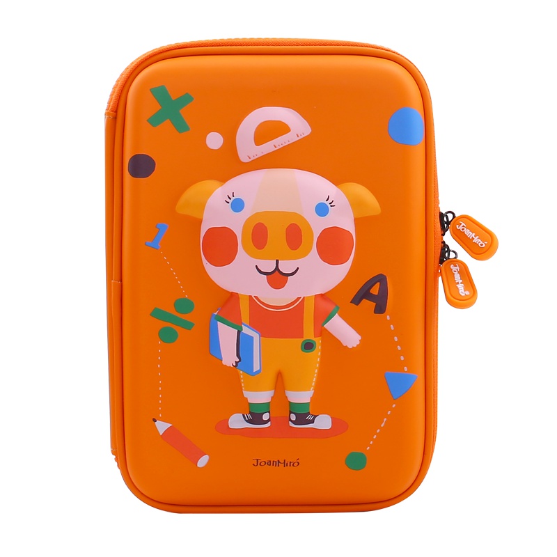 Joan Miro美乐 文具盒幼儿园小学生多功能创意3D立体笔袋儿童多层防水铅笔盒 小猪尼克(大) 创意玩具