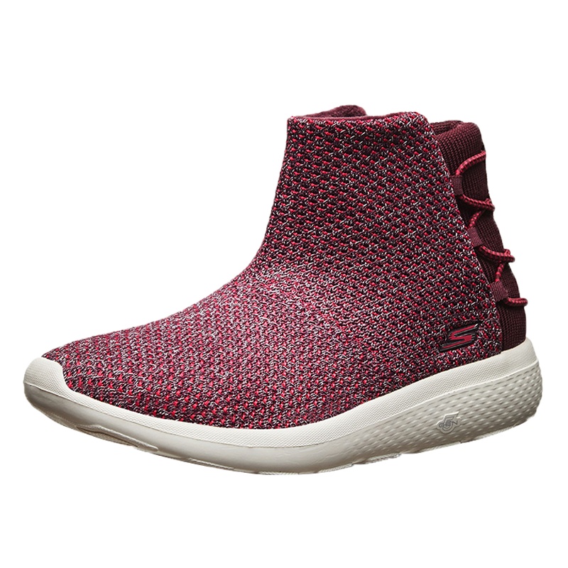 Skechers斯凯奇女鞋秋冬季休闲短靴编织毛里一脚套保暖靴子14617